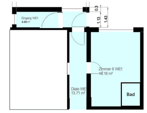 Foto - 1 Zimmer Erdgeschoßwohnung zur Miete in Mosbach