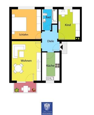 Foto - 3 Zimmer Etagenwohnung zur Miete in Radebeul