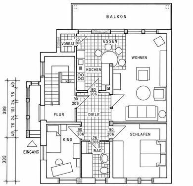 Foto - 1 Zimmer Erdgeschoßwohnung zur Miete in Boppard