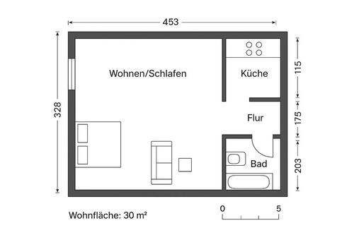 Foto - Möbelierte 1-Zi Wohnung in 12159 Friedenau