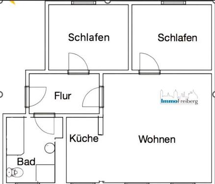Foto - 3 Zimmer Etagenwohnung zur Miete in Mittweida