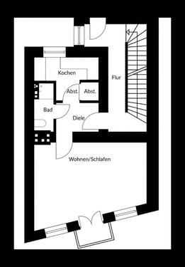 Foto - Bezugsfertige 1-Zimmer-Wohnung im Jakobsviertel — Erstbezug —