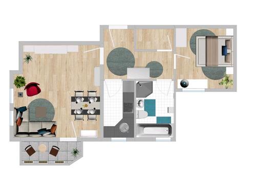 Foto - Charmante 2-Zimmer-Wohnung mit Balkon in Hamburg-Lokstedt