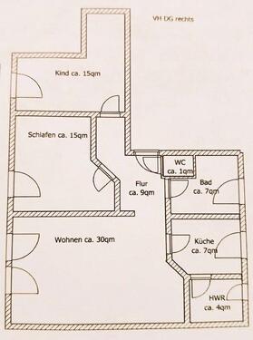Foto - 3 Zimmer Dachgeschoßwohnung zur Miete in Magdeburg