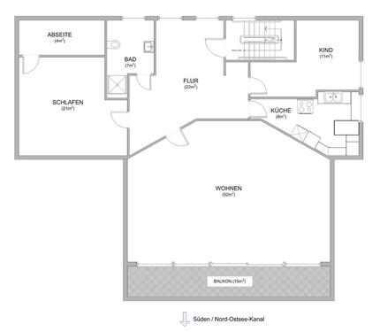 Foto - Dachgeschoßwohnung in Burg (Dithmarschen) zur Miete