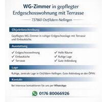 WG Zimmer ab sofort zu vermieten in Ostfildern Nellingen