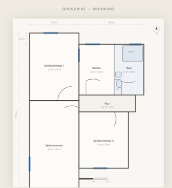 Foto - 3 Zimmer Etagenwohnung zur Miete in Garbsen