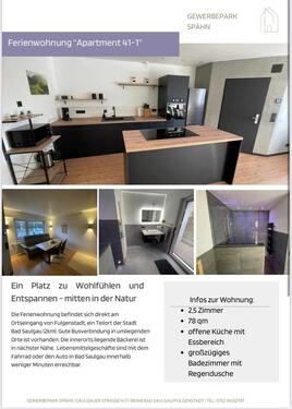 Foto - 2,5 Zimmer Wohnung vollmöbliert, zur Miete, Kurz-Langfristig