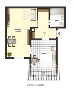 Foto - Etagenwohnung in Braunschweig zur Miete