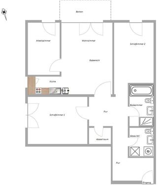 Foto - 3,5 Zimmer Neubau - Eigentumswohnung in Offenbach Buchhühel