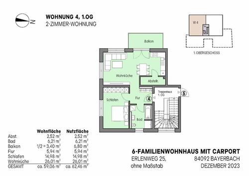 Foto - Etagenwohnung zur Miete in Bayerbach Bei Ergoldsbach