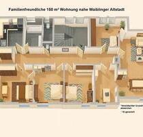 Großzügige 150 m² Wohnung nahe Waiblinger Altstadt - Waiblingen