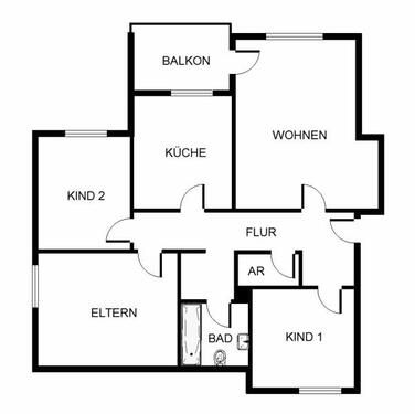 Foto - Etagenwohnung zur Miete in Karlsruhe