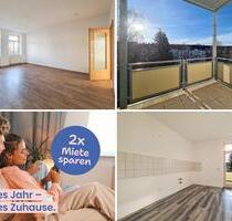 2 Kaltmieten frei*: chice 2-Zimmer-Wohnung mit großzügigen Balkon & separater Wohnküche - Chemnitz Ebersdorf