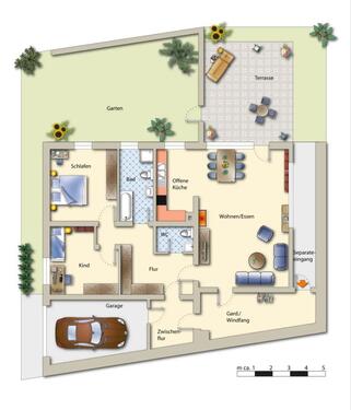 Foto - 3 Zimmer Erdgeschoßwohnung in Herdecke