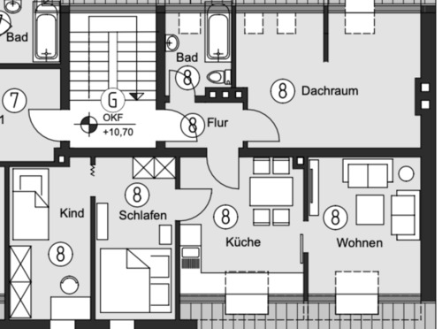 Foto - 4 Zimmer Etagenwohnung in Fulda