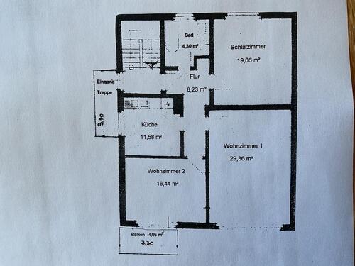 Foto - 3 Zimmer Etagenwohnung zum Kaufen in Goslar