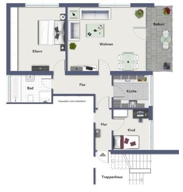 Foto - 3 Zimmer Etagenwohnung zur Miete in Reichenbach an der Fils