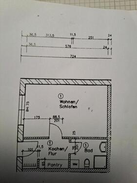Foto - 1 Zimmer Erdgeschoßwohnung zur Miete in Benz