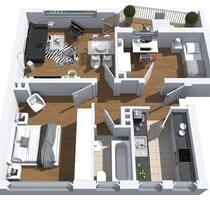 3-Zimmerwohnung im Erdgeschoss mit Dusche und Balkon - Herne Sodingen