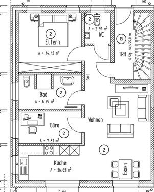 Foto - Moderne 3-Zimmer Erdgeschoss Wohnung mit Garten, Terrasse und EBK