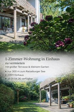 Foto - Ruhige 1-Zimmer-Wohnung mit Terrasse & Garten in Einhaus