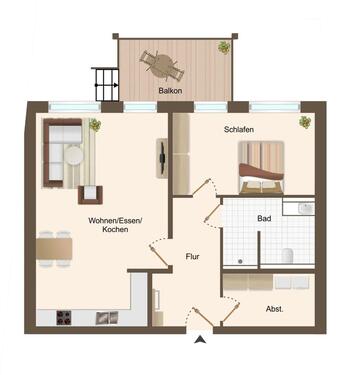 Foto - Neubau Mietwohnung - 778,00 EUR Kaltmiete,