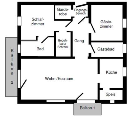 Foto - Hochwertige 3-Zimmer-Wohnung - 800,00 EUR Kaltmiete,