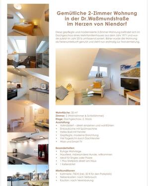 Foto - 2- Zimmer Wohnung im Herzen von Niendorf zu vermieten