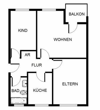 Foto - Was will man mehr? Sanierte Erdgeschosswohnung mit Garten!