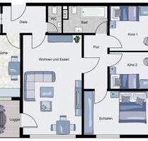 Bielefeld Kirchdornberg 4 Zimmer-Wohnung mit Balkon und Garage