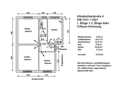 Foto - Etagenwohnung in Salzwedel zur Miete
