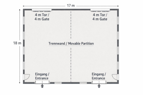 Foto - Halle zu vermieten - 9,00&nbsp;EUR Kaltmiete, ca.&nbsp; 9,00&nbsp;m&sup2;