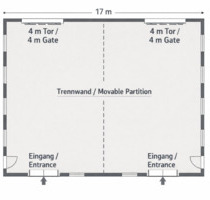 Halle zu vermieten - 9,00&nbsp;EUR Kaltmiete, ca.&nbsp; 9,00&nbsp;m&sup2; in Kümmersbruck (PLZ: 92245)