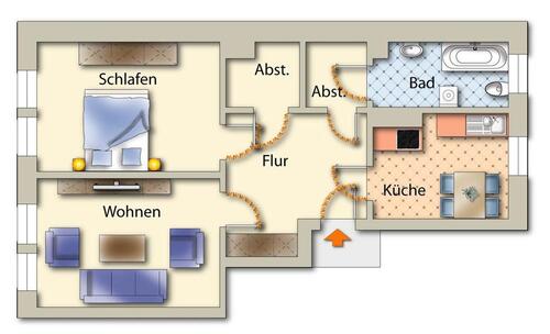 Foto - Etagenwohnung zur Miete in Freiberg