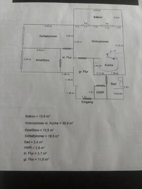Foto - 3 Zimmer mit großem Balkon - 1.477,00&nbsp;EUR Kaltmiete, ca.&nbsp; 98,00&nbsp;m&sup2;