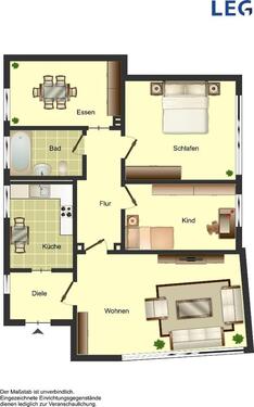 Foto - 4 Zimmer Etagenwohnung zur Miete in Bocholt