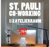 JETZT 175,- warm | ATELIERRAUM - St. Pauli - CoWorking Creative - Hamburg Eppendorf