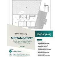 Penthouse-Wohnung - 1.500,00 EUR Kaltmiete, in Hallenberg (PLZ: 59969)