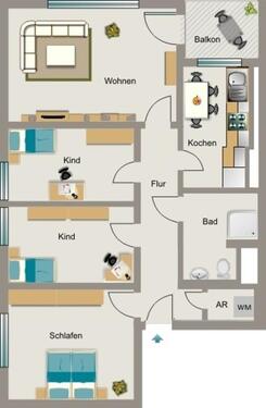 Foto - 4.5 Zimmer Etagenwohnung zur Miete in Herten
