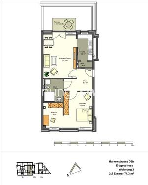 Foto - Wohnungsswap - 2 Zimmer, 71 m² - Harkortstraße, Altona, Hamburg