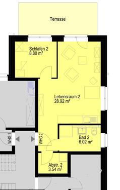 Foto - 2 Zimmer Erdgeschoßwohnung zur Miete in Versmold