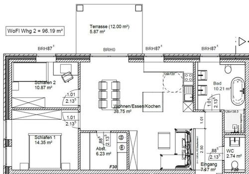Foto - 3 Zimmer Erdgeschoßwohnung zur Miete in Moormerland