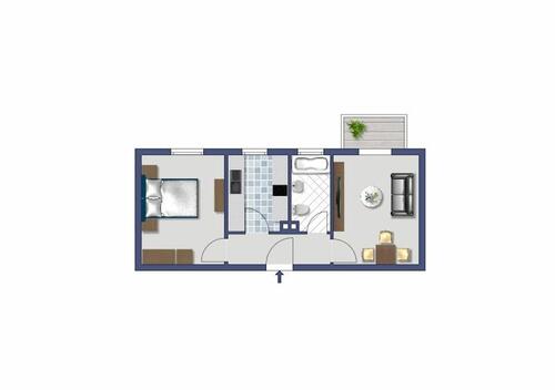 Foto - 2 Zimmer Erdgeschoßwohnung zur Miete in Heidenheim an der Brenz