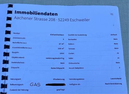 Foto - Einfamilienhaus in Eschweiler zum Kaufen