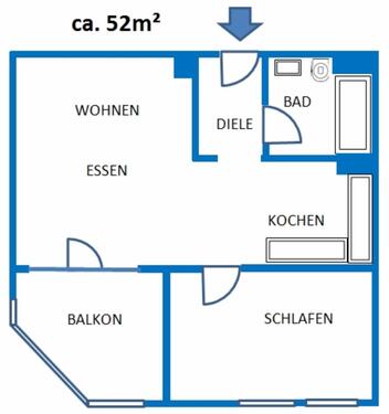 Foto - 2 Zimmer Etagenwohnung in Neunkirchen