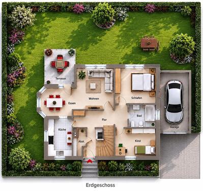 Foto - 3 Zimmer Erdgeschoßwohnung zur Miete in Kitzingen