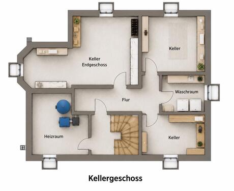 Foto - 3 Zimmer Erdgeschoßwohnung in Kitzingen