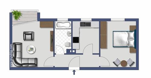 Foto - 2 Zimmer Erdgeschoßwohnung zur Miete in Heidenheim an der Brenz