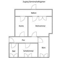 Flingern: Frisch sanierte 3-Zimmer-Wohnung mit Balkon - Düsseldorf Flingern Süd